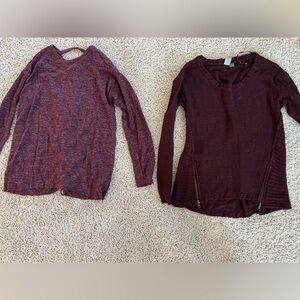 Two shirts! Quinn and American Eagle sweater/soft shirt